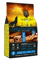 AMBROSIA Adult All Breeds (Ягненок, лосось)